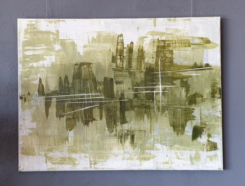 Pinien spiegeln sich